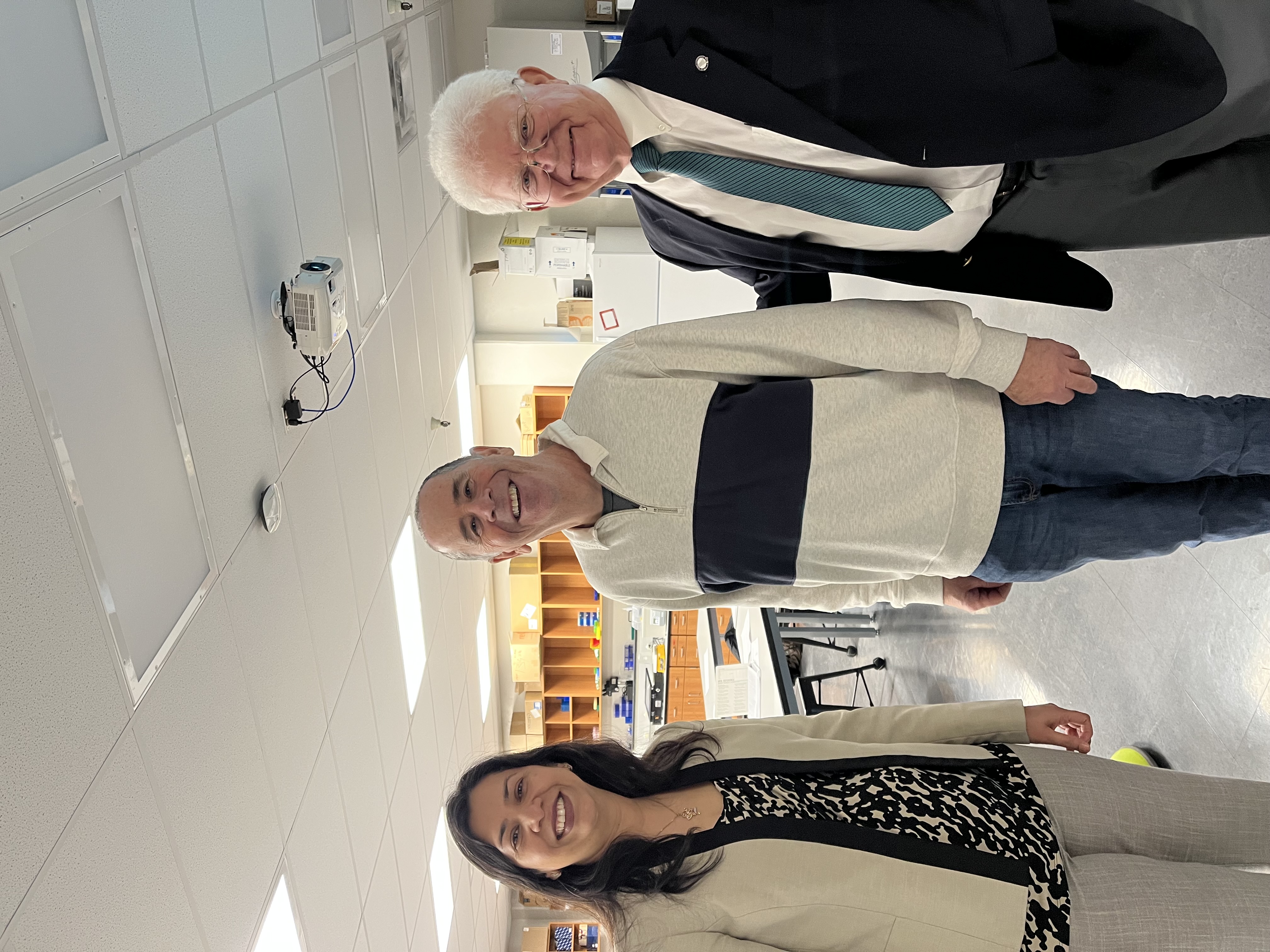 Faculty at West Liberty University biomedical lab